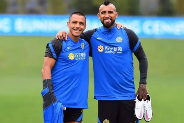 Alexis y Vidal juntos en el Inter de Milán ,red X
