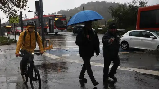 Lluvia en Santiago