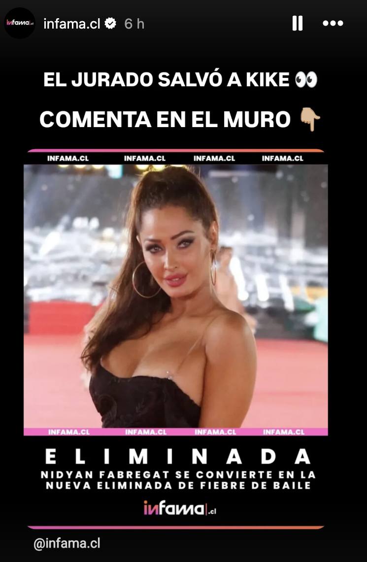 La española fue la cuarta eliminada de Fiebre de Baile - Instagram