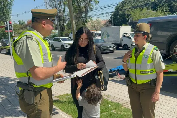 San Joaquín: Carabineros entrega medidas de autocuidado para Halloween   ,Cedida