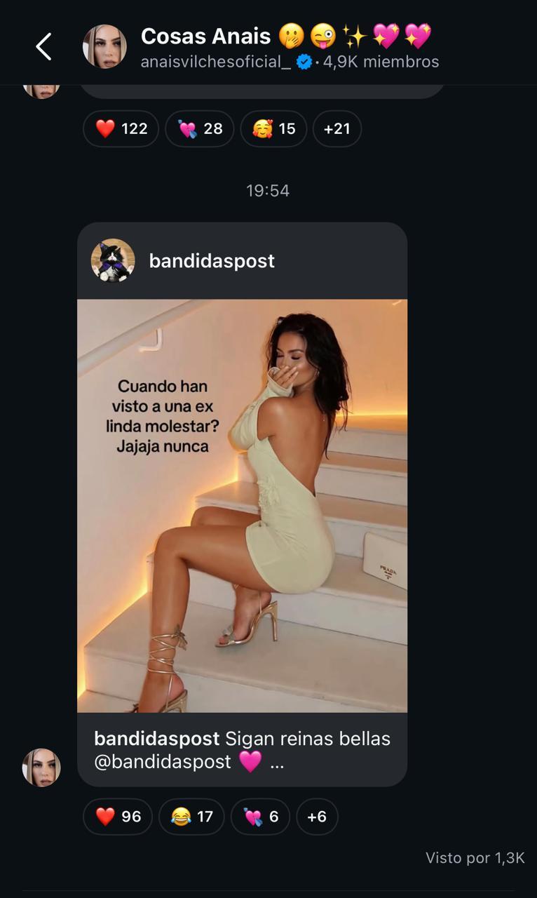 Anaís Vilches e indirecta a Marcianeke - Infama