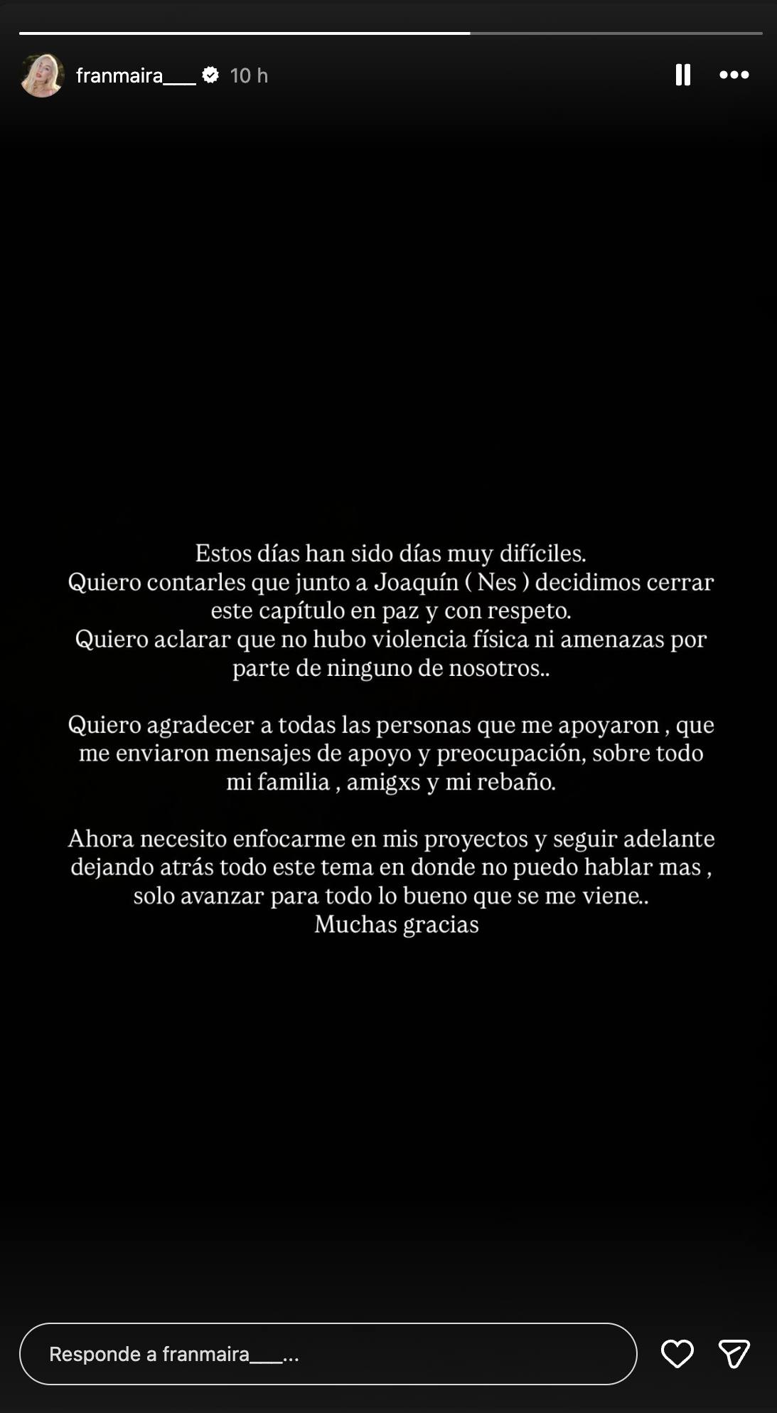 Historia de Fran Maira - Captura de pantalla