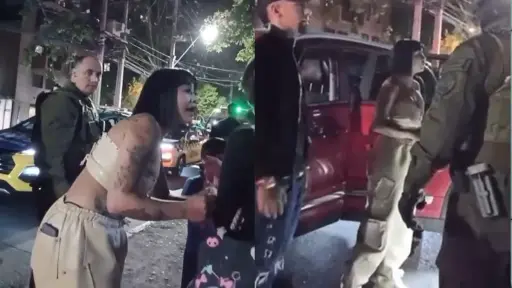 Flor de Rap fue detenida por Carabineros, Captura