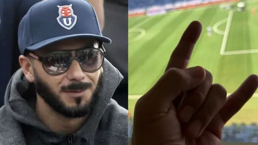 Johnny Herrera hinchó por la U en el Claro Arena, Instagram
