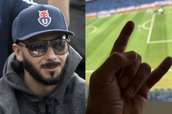 Johnny Herrera hinchó por la U en el Claro Arena ,Instagram