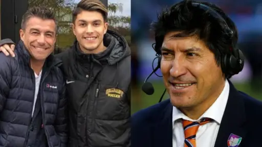 Nico Solabarrieta, Fernando Solabarrieta e Iván Zamorano, Archivo