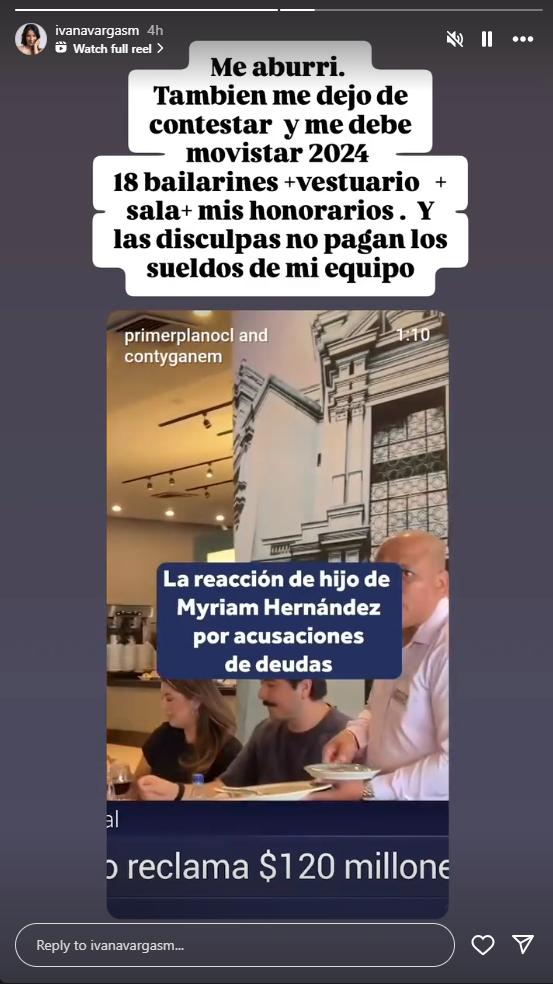 La nueva acusación que sacude a Myriam Hernández - Instagram