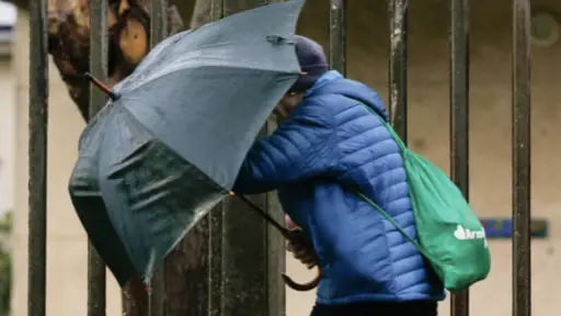 Lluvia en Santiago