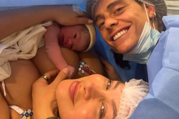 Sabrina Sosa y Joaquín Montecinos recibieron a Gio ,Instagram