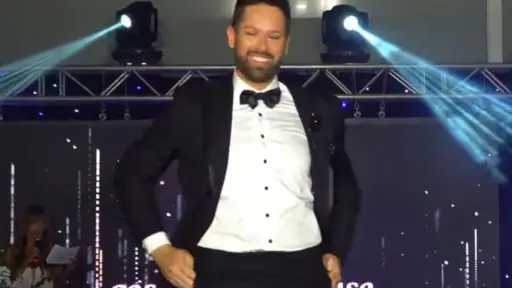 Michael Roldán en importante evento a beneficio, Cedida