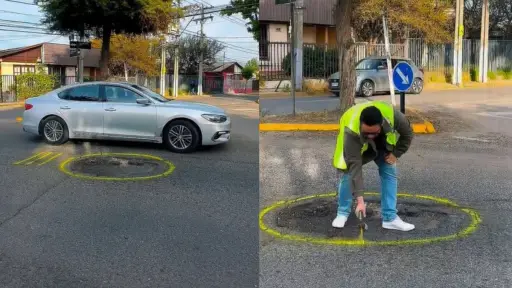 Los hoyos son un problema para los automovilistas, Instagram