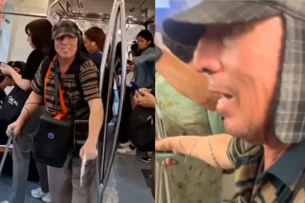 Chavo del 8, reconocido artista callejero del Metro de Santiago ,Captura de redes sociales