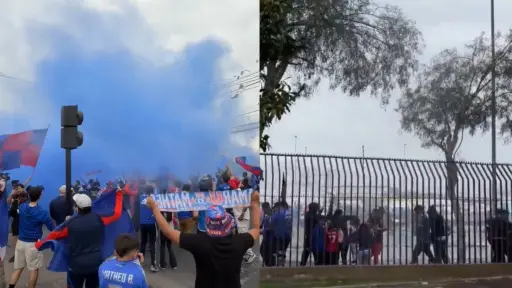 Hinchas de la U llegaron al Estadio Nacional, red X