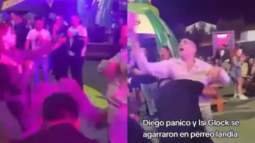 Pelea entre DJ Isi Glock y Diego Pánico , Captura