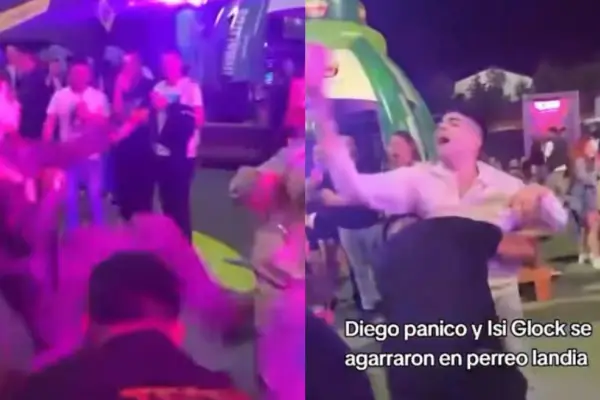Pelea entre DJ Isi Glock y Diego Pánico  ,Captura