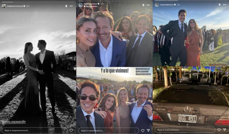 Los chilenos presentes en la lujosa boda - Instagram