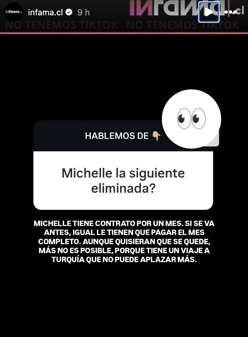 Infama cuenta letra chica del contrato de Michelle Carvalho - Instagram