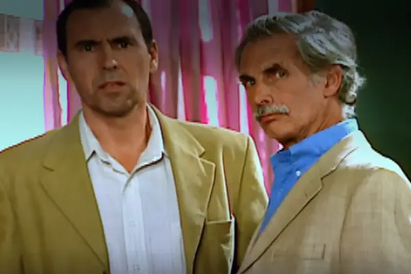 Cristián Campos y Héctor Noguera en ''Machos'' (2003) ,Canal 13 
