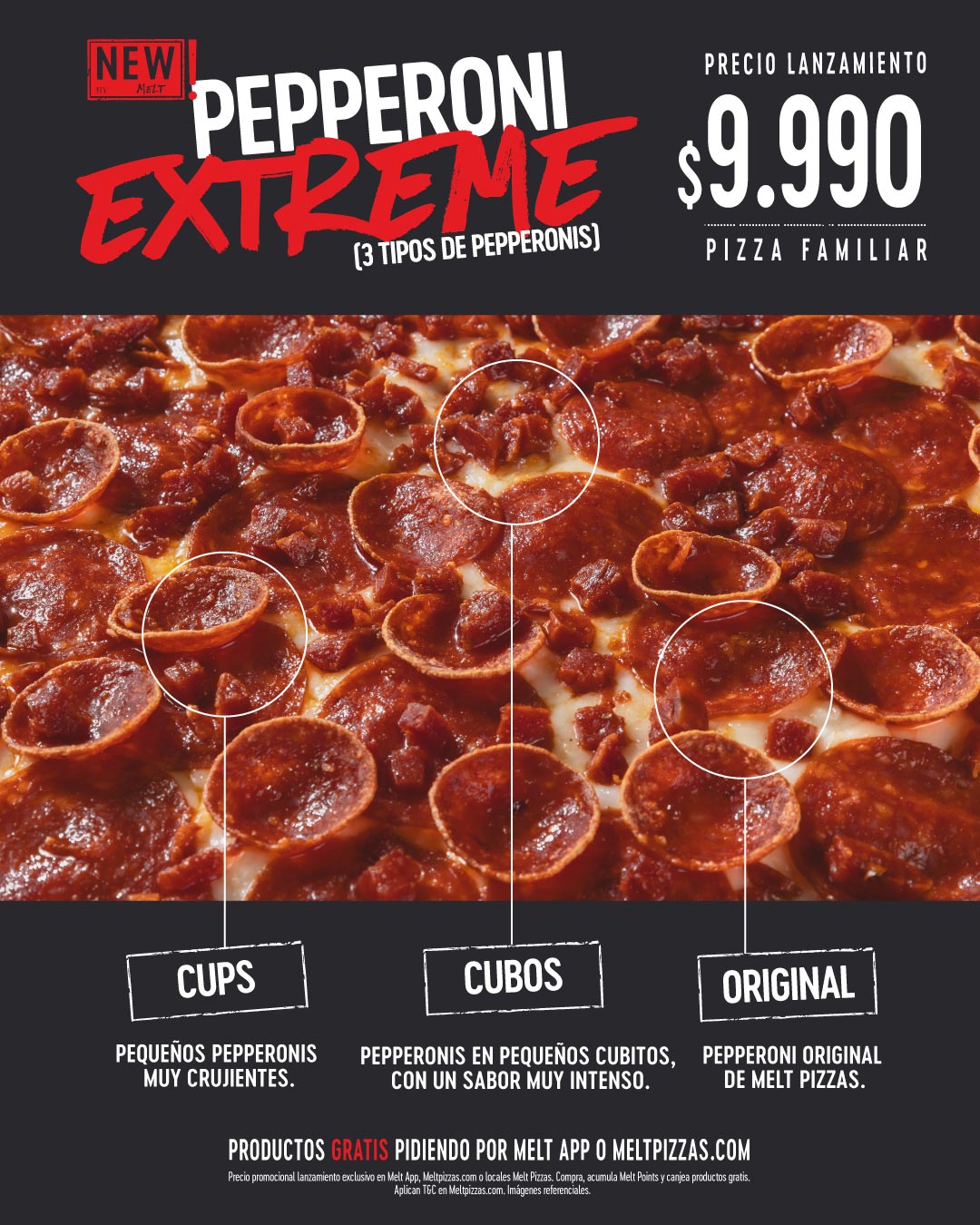 Melt Pizza Pepperoni Extreme - Cedida