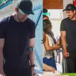 Tomás Vodanovic fue a votar con muletas, Captura de redes sociales