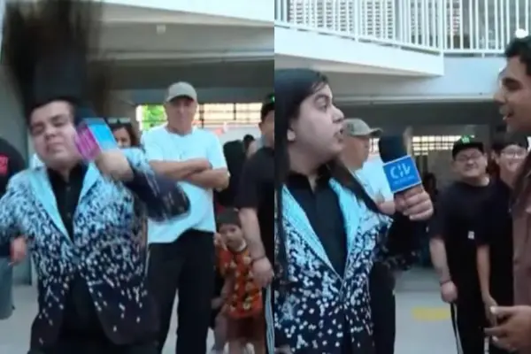 El jocoso momento que vivió Juan Pablo Queraltó en las elecciones ,CHV | Captura