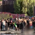 El cuerpo fue encontrado por bañistas, red X