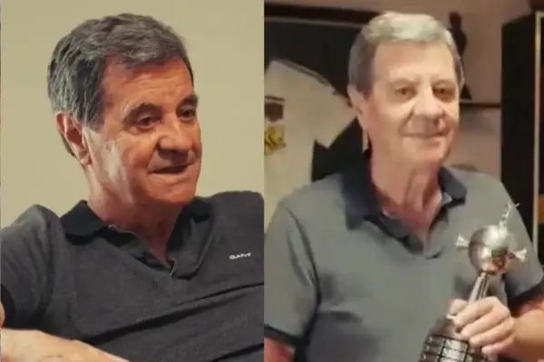 Mirko Jozic junto a la Copa Libertadores ,Captura