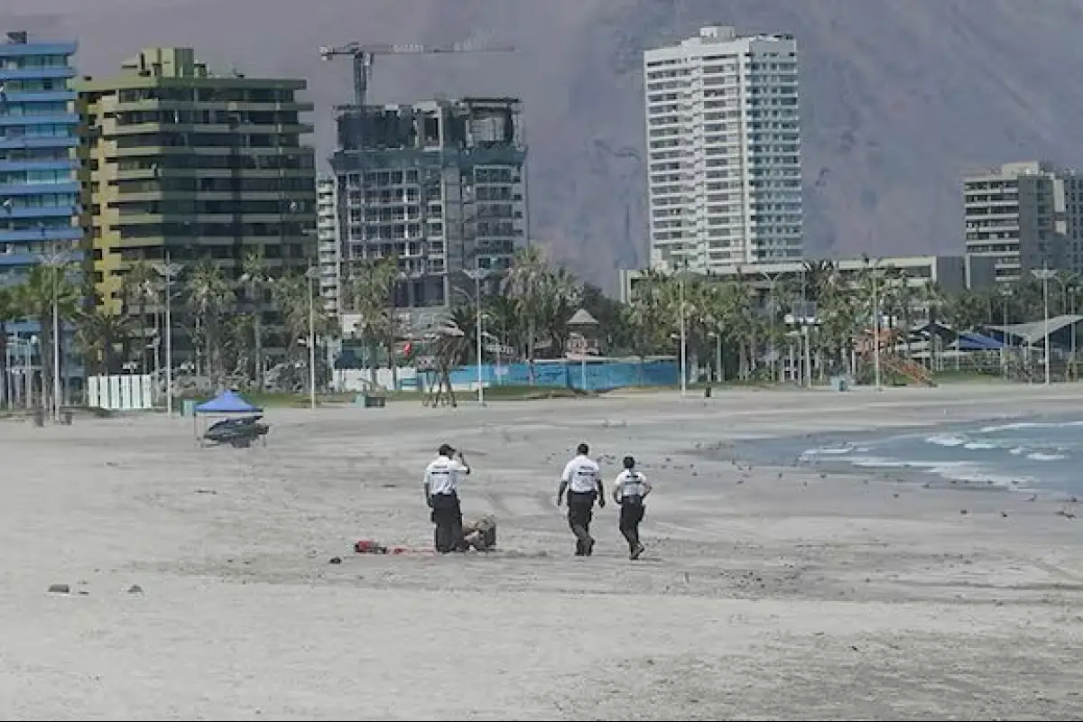 Impacto por hallazgo de cadáver en Playa Cavancha de Iquique, Redes sociales | X