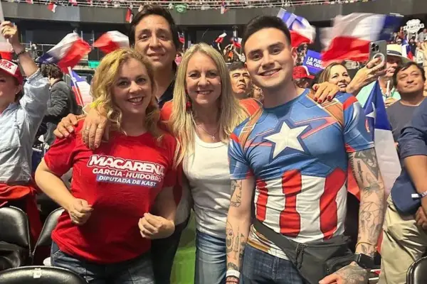 García-Huidobro en el cierre de campaña de Kast ,Instagram