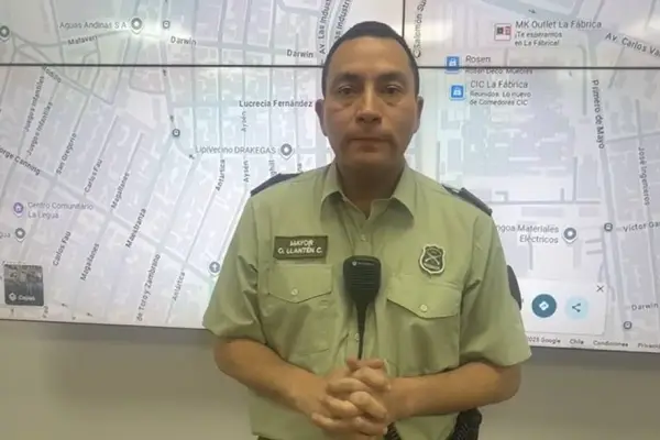 Mayor Óscar Llantén ,Captura