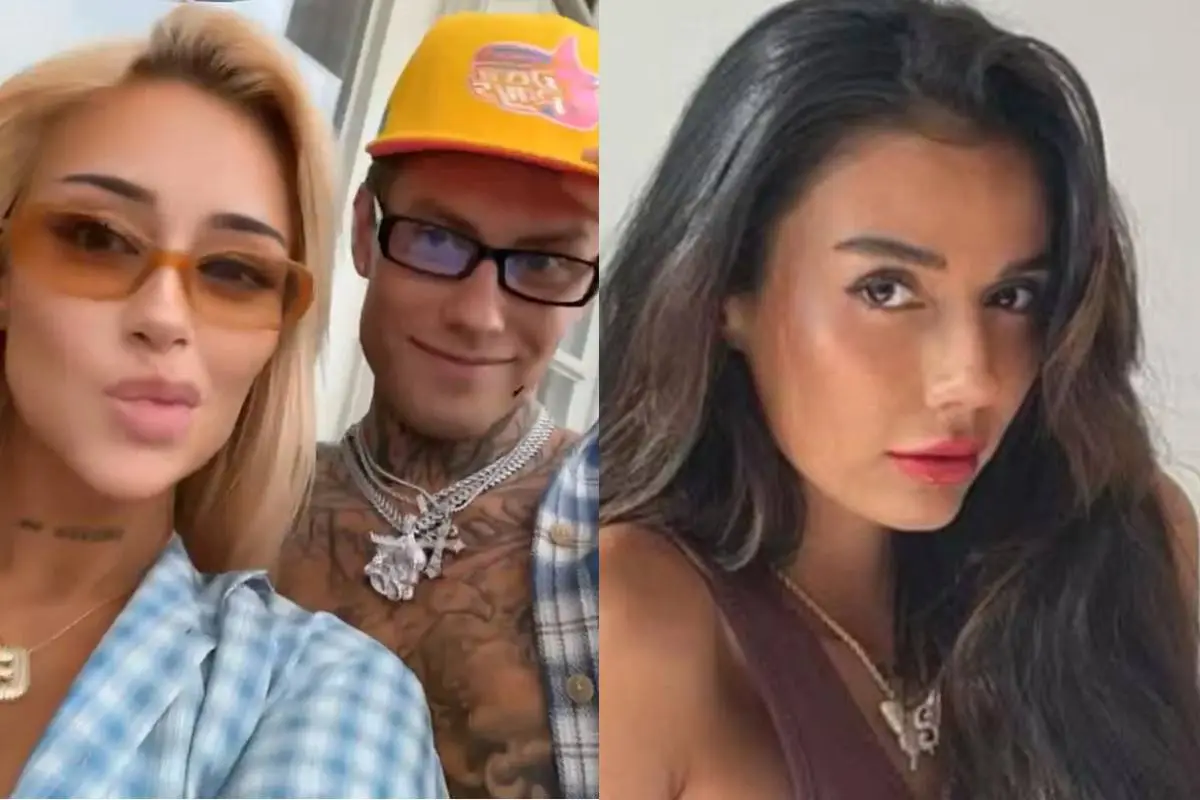 Dante Lindhe, su nueva pareja y Steffi Méndez, Archivo