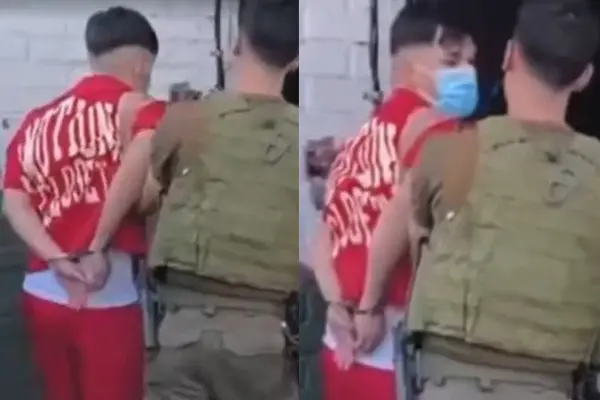 Jere Klein esposado junto a Carabineros ,Captura