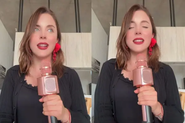 Camila Musante le cantó a sus seguidores ,Captura