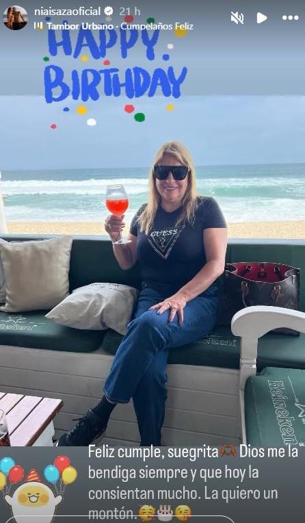 Sonia Isaza saludó a la madre de Vidal - Instagram