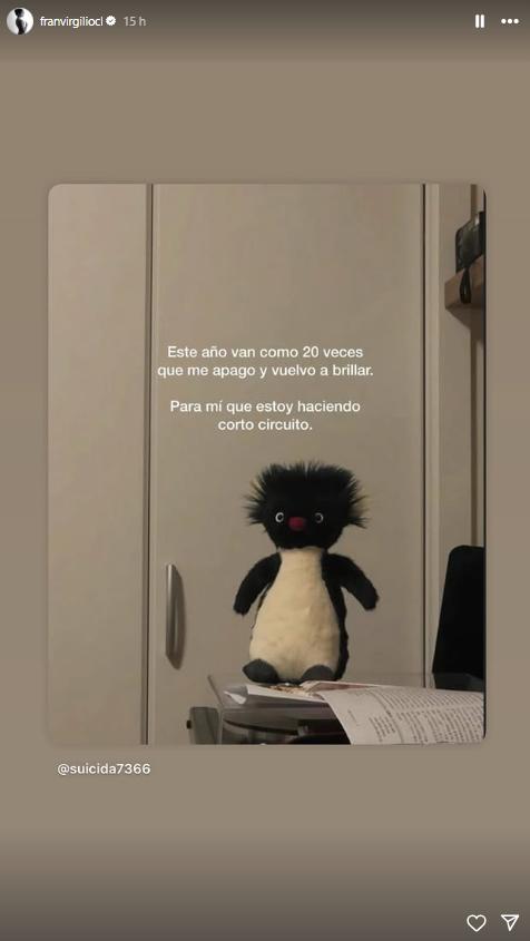 La reflexión de Fran Virgilio tras el regreso de Karol Lucero a Chile  - Fran Virgilio | Instagram