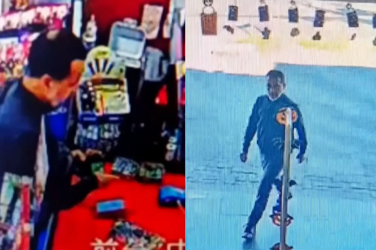 Jorge Ugalde ingresando a mall chino, red X