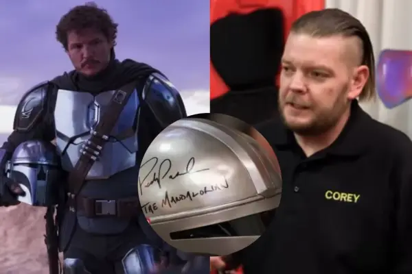 Casco de Pedro Pascal en ''El Precio de la Historia'' ,Captura