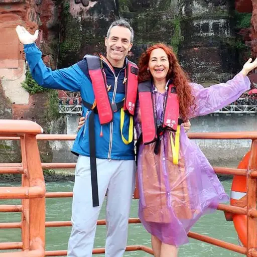 Alejandra Herrera y su esposo ,Cedida