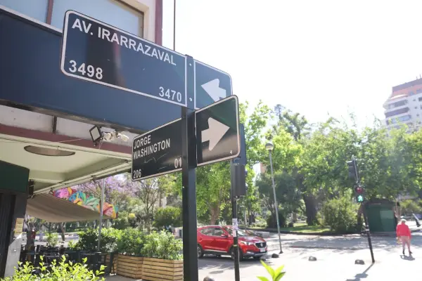 Calle Héctor Noguera en el corazón de Ñuñoa ,red X