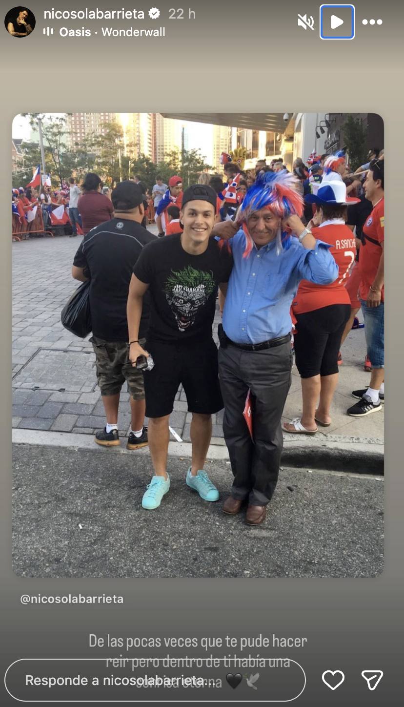 Nicolás Solabarrieta despidió a su abuelo - Instagram