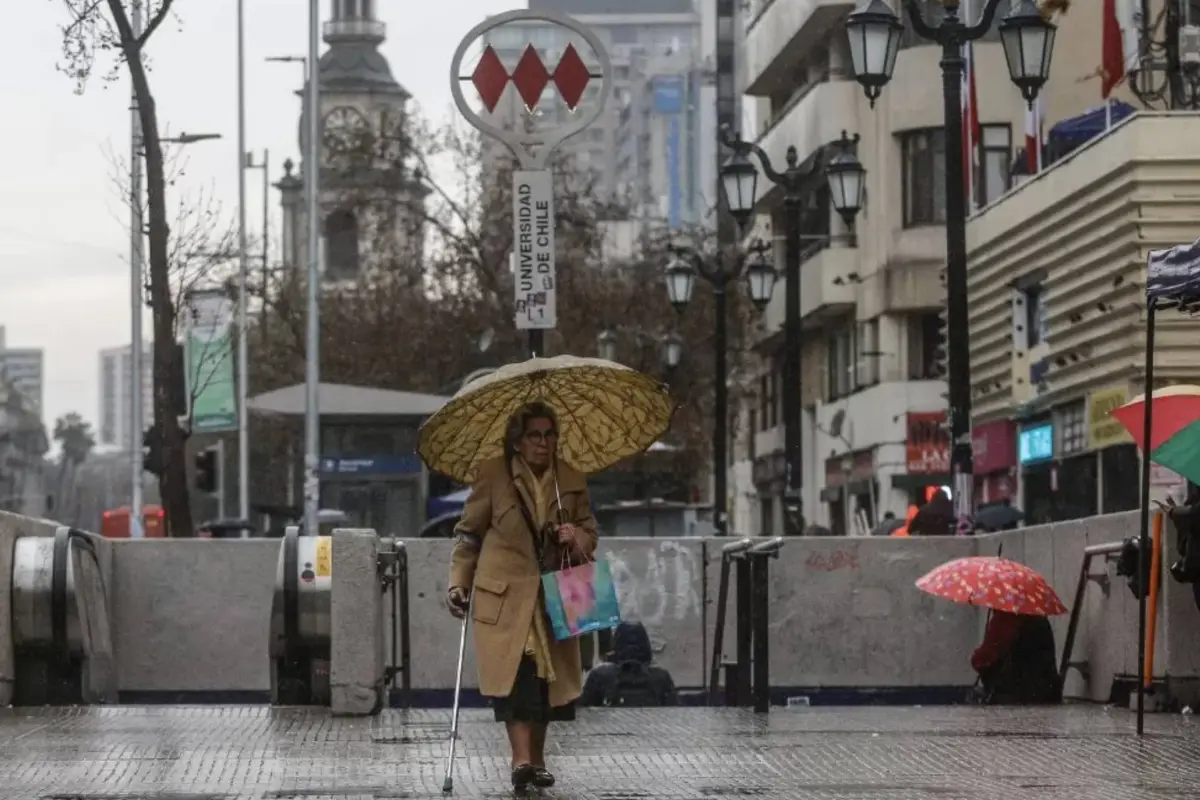 Lluvia en Santiago