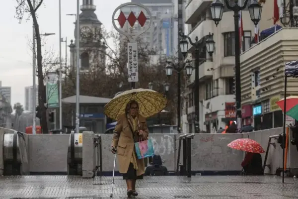 Lluvia en Santiago