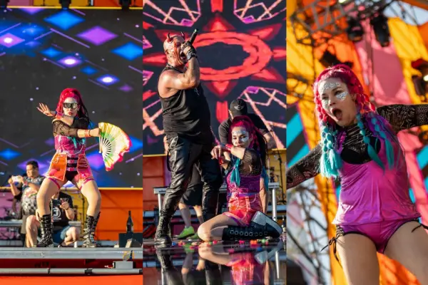 Anita María Muñoz rememoró Paradox junto a los alemanes de 666 en Fiesta Grado 3 ,Cedida