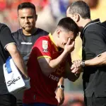 Pablo Aránguiz lloró tras salir lesionado, Agencia Uno