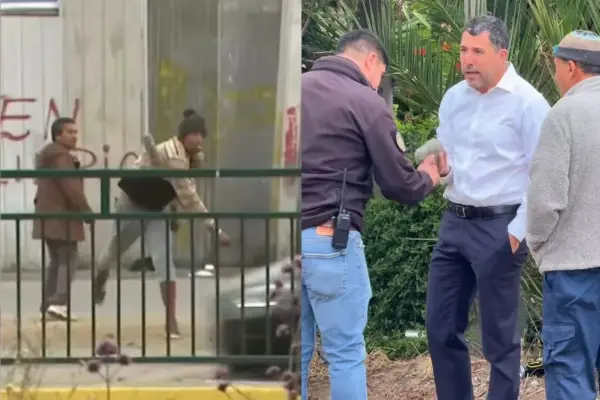 Daniel Reyes fue atacado mientras era entrevistado ,Captura