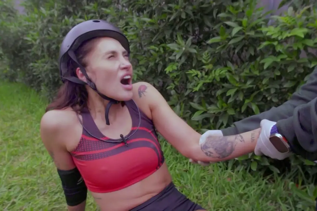 Karen Paola sufrió fuerte caída en ''Mundos Opuestos'', Cedida | Mundos Opuestos