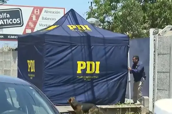 PDI trabaja en el lugar del hallazgo ,Captura