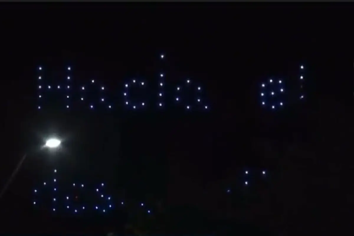 Fallido show de drones en Graneros, red X