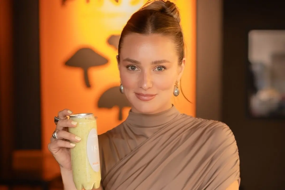 Kika Silva presentó batido saludable, Cedida