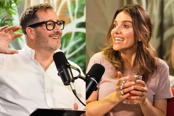 Eduardo Fuentes y María Luis Godoy en su podcast ,Captura